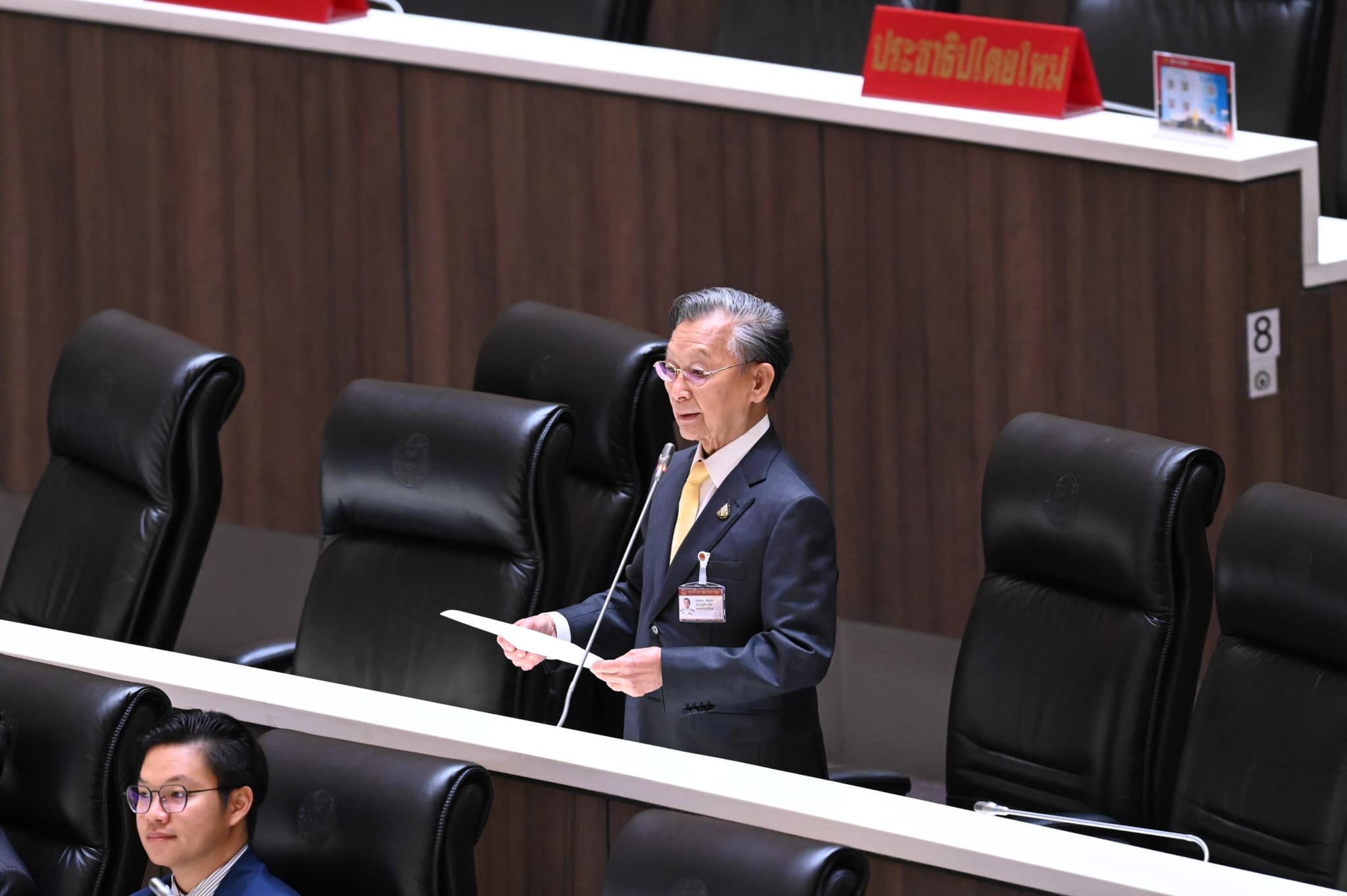 “ชวน หลีกภัย” ย้ำจุดยืน ไม่ร่วมรัฐบาลเพื่อไทยตั้งแต่ต้น แต่ไม่ขัดมติพรรค