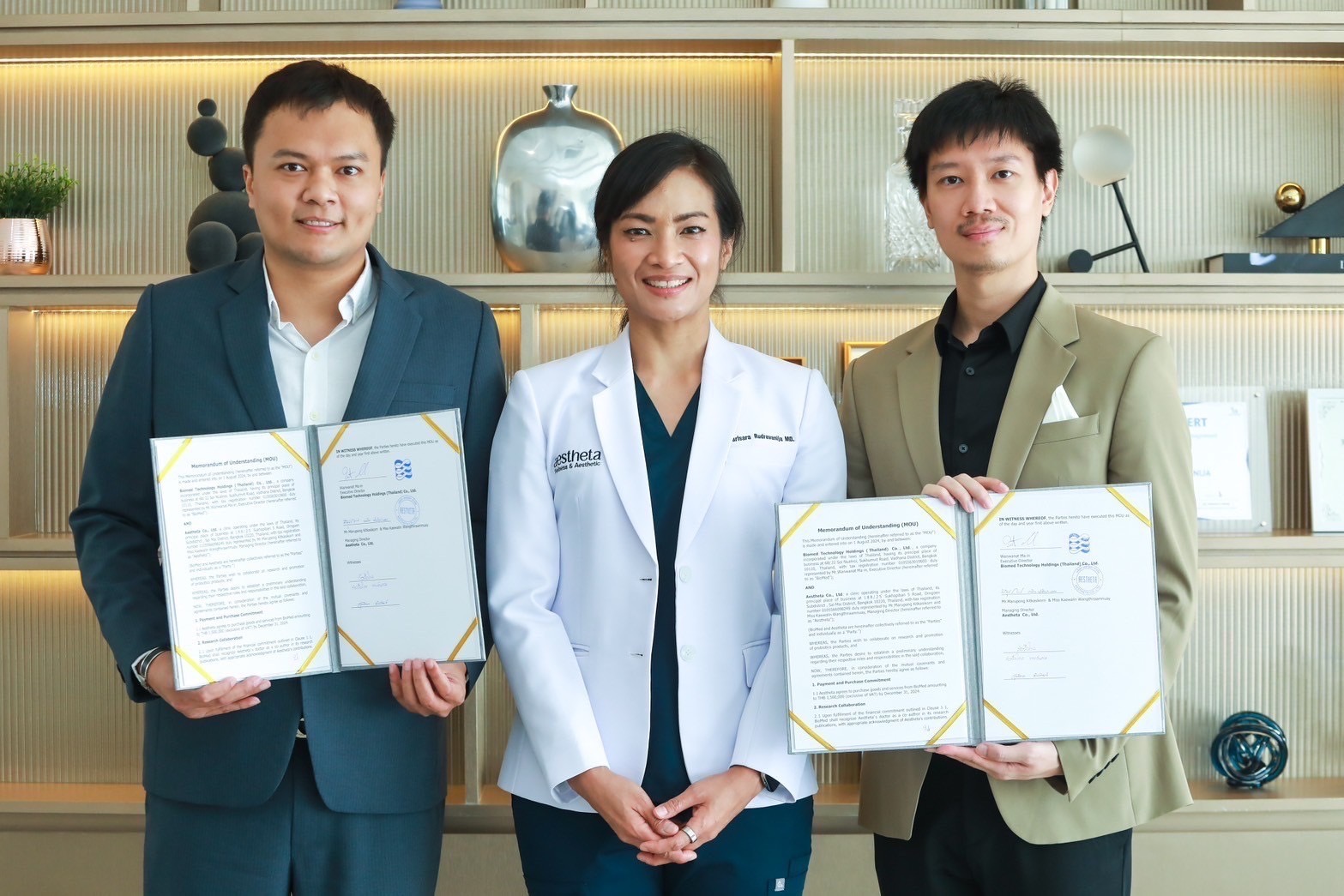 AESTHETA จับมือ BIOMED ร่วมวิจัยโพรไบโอติกส์ส่งเสริมสุขภาพด้านการนอนและอารมณ์