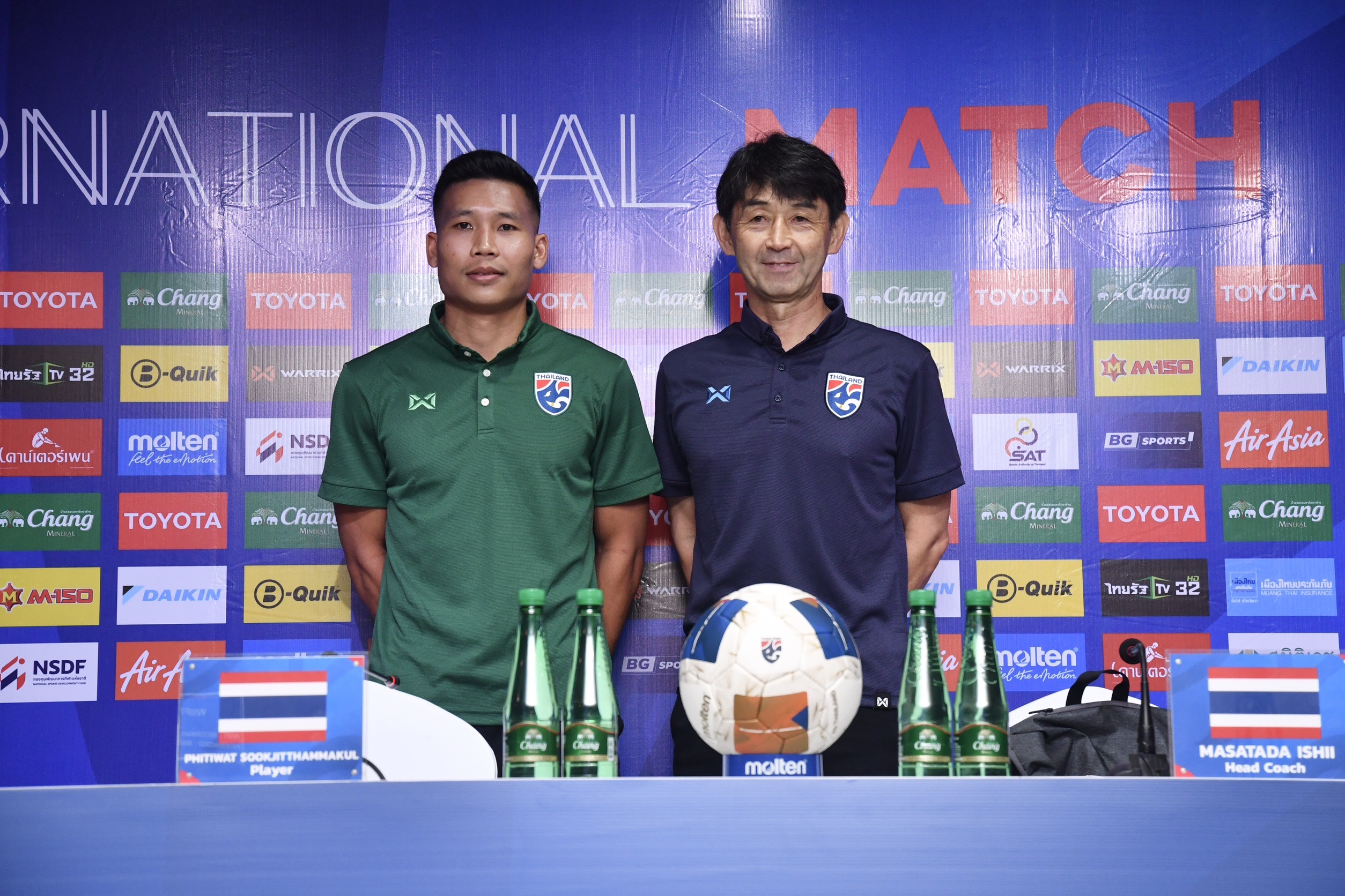 อิชิอิ – พิธิวัตต์ แถลงข่าวก่อนเกม ‘ช้างศึก’ ดวล อินเดีย